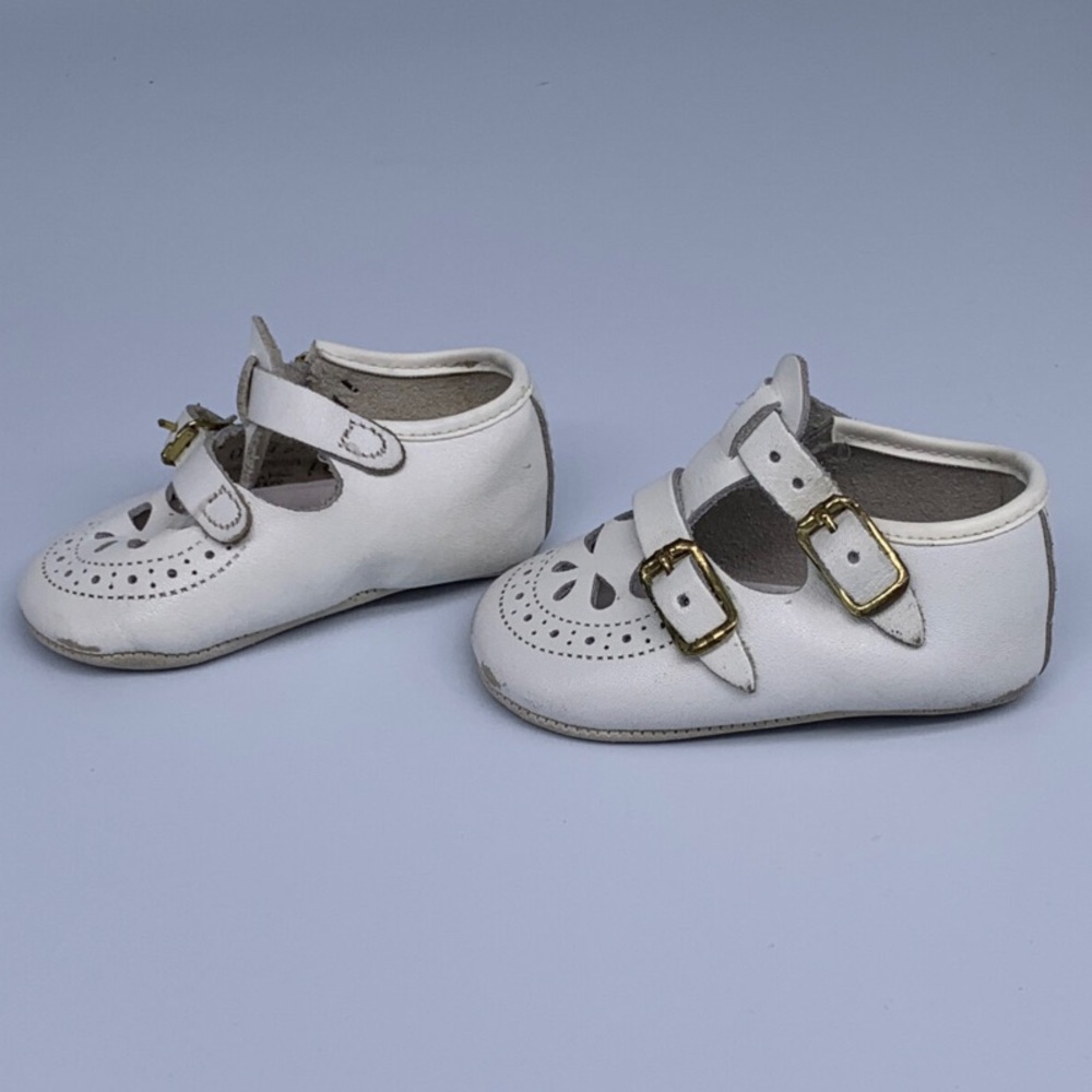 Vintage Leather Baby Shoes